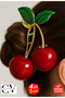 Cherry Figured Metal Hairpin Hair Clip 8 cm – Stylish and Durable