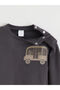İzr New Season Crew Neck Baby Boy Sweatshirt and Sweatpants Set of 2 - 4