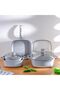 Nonstick Cookware Sets RF12487 Pots and Pans Set, Cooking Sets, Suitable for All Stoves, A - 6