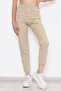 Ns-29828 Beige Super High Waist Mom Jeans Pantalon - 8