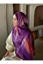 Sunset Pattern Bamboo Shawl - 3