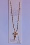 Bow Figured Zircon Stone Gold Color Chain Women's Necklace Tarnish Resistant Steel Necklace Style - 4
