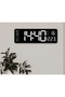 Large digital wall clock, 39 cm, alarm, thermometer, remote control - 2