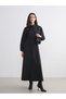 Lcw Modest Balloon Sleeve Waist Fitted Shirt Dress