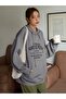 Always Be Poistive Sweatshirt - Smoked Printed Oversize Hooded Sweatshirt - 4