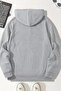 3 Thread Glasses Duck Sweatshirt - Gray Printed Oversized Hoodie - 2