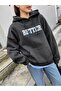 Better Sweatshirt - Smoked Printed Oversize Hooded Sweatshirt - 4