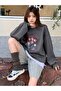 Romantic Love Winter Thick Sweatshirt - Smoked Printed Oversized Crew Neck - 3