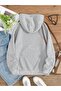 3 Yarn Goose Bumps Ducks Winter Thick Sweatshirt - Gray Printed Oversize Hoodie - 2