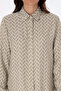 Women's Light Khaki Long Sleeve Shirt 50309025-Vr183 - 6
