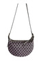 Half Moon Model Light Grey & Purple Genuine Leather Hand-Knitted Special Series, Shoulder Bag - 2