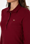 Women's Burgundy Basic Polo Neck Sweatshirt 50313593-Vr014 - 7