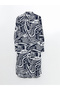 Lcwaikiki Classic Navy Blue Print Women's Shirt Tunic - 5