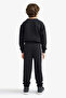 F2179 Black Boys' Printed Jogger Sweatpants with Elastic Waist - 7