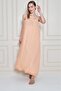 Women's Strapless Lined Chiffon Midi Summer Dress 700-3753374 - 3