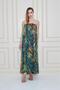 Women's Strapless Lined Chiffon Midi Summer Dress 700-3753374 - 3