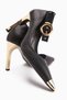 Jennica Black Ankle Buckle Women's Heeled Shoes - 9