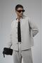 Regular Fit Jacquard Men's Trouser Shirt Set