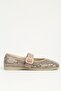 Mink Studded Ballerina Shoes Pc-55213 - 2