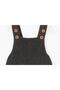 Baby Girl and Boy Adjustable Strap Diamond Pattern Beret Knitwear Salopet Set - 8