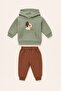 Cactus Themed Kangaroo Pocket Hooded 2-Piece Set Unisex Bottom Top 6-9-12-18-24Months - 3