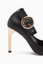 Jennica Black Ankle Buckle Women's Heeled Shoes - 7