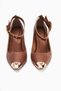 Jennica Tan Ankle Buckle Women's Heeled Shoes - 7