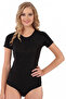 Short Sleeve Snap Body Black