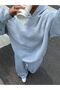 Gray Wideleg/Wide Leg Sweatshirt/Lower Pants of Tracksuit Set - 5