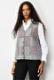Women's Patchwork Floral Felt Wool Vest Y.Füme_Y.G.Kurusu