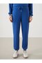 Lcwaikiki Classic Blue Elastic Waist Women's Jogger Sweatpants - 2