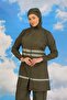 ملابس سباحة نسائية حجاب كامل كاكي - 2