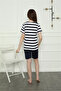 Girl's Combed Cotton Shorts Pajama Set Navy Blue - 4