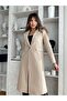 Pocket Detailed Lined Single Button Cashmere Coat - 5
