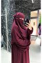 Bordo Medina Silk 3-Piece Souffle Set – Premium Hijab Combination with Veil, Souffle, and Dress - Hijab Set - 2