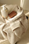 Marble 100% Cotton Jacquard Large Bath Towel 90X150 cm Cream - 3