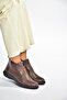 V398553603 brown genuine leather women's boots - 2