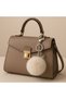Plush Fluffy Pom Pom Puff Cream Furry Home Office Car Phone Wallet Bag Keychain - 2