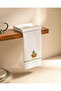 قطعتان من قماش التجفيف القطني المطرز من فلور - أبيض/أخضر