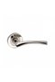 Bravo Door Handle Nickel Satin Wc Door Handle with Rosette 1 Set Front and Back for Toilet Door - 3
