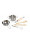 Chef's Cooking Kitchen & Food Playset - 6