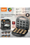 850W 6-in-1 Sandwich Maker, Multi-Function Toaster with Interchangeable Plates - 8