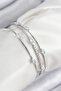 Zircon Stone Waterway Model Silver Color Women's Bracelet