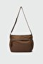 Amou Multi-Pocket Crossbody Bag Brown