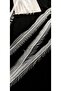 White Tulle Silver Ball Chain Fringe Ribbon - 2