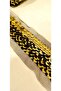 Black Gold Puls Sequin Ribbon on Black Tulle