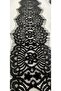 Black Bearded Lace (Cotton Pattern with Special Cord) 3 Mt - 5