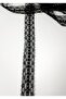 Black Tulle Beaded Ribbon Lace - 3