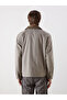 Özmarka New Season Beige Velvet Collar Men's Jacket - 5