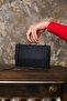 Women's Black Silvery Evening Dress Bag - 3